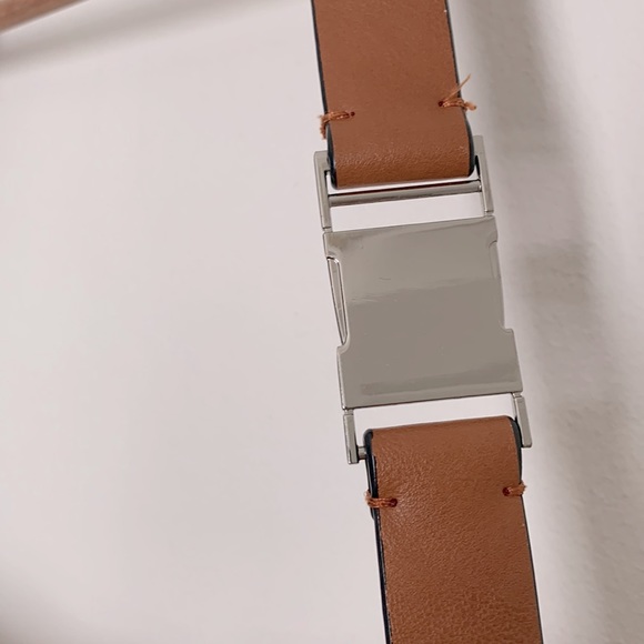 Zara Faux Leather Cognac Tote Bag - Picture 3 of 9